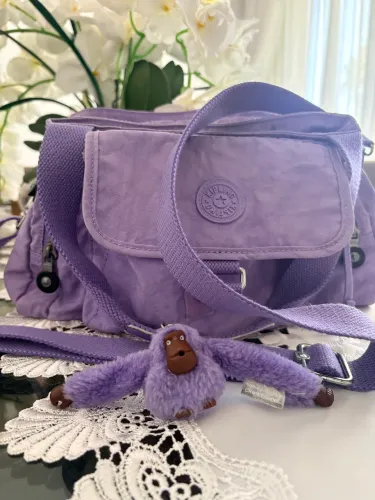 Bolsa Kipling Fairfax Roxa / Lilás Original (Com Chaveiro)