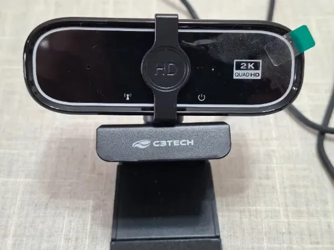 Webcam C3Tech WB-200BK 2K QHD 30FPS Com Microfone Integrado