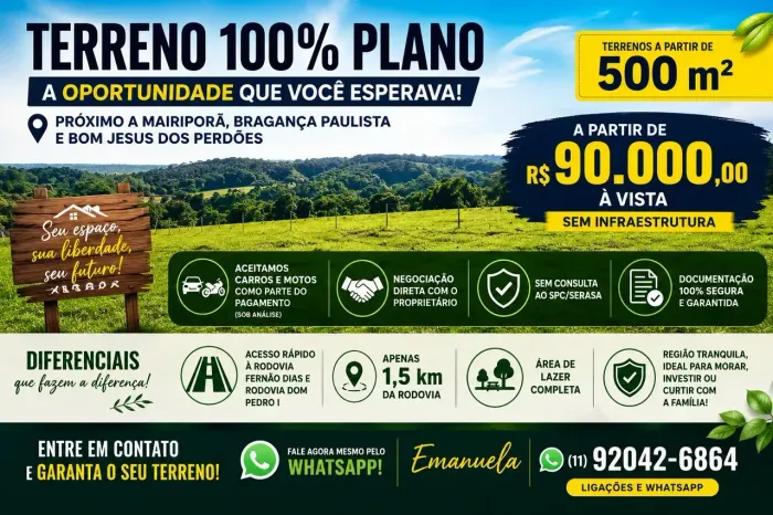 Lote já com Infraestrutura / Negocie direto com a Proprietária