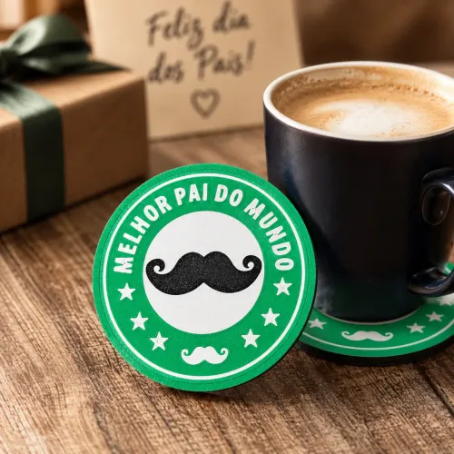 Porta-copo Melhor Pai do Mundo