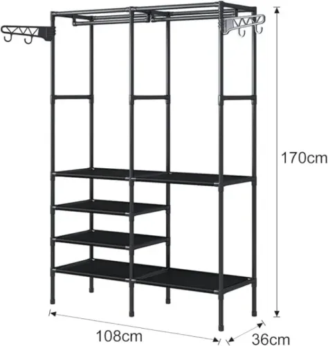 ARARA ARMÁRIO COM SAPATEIRA E CABIDEIRO