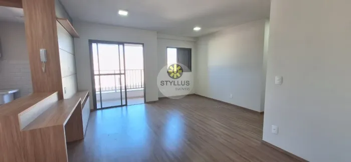 Apartamento para locação Parque Industrial com 2 dormitórios, suíte, 2 salas, sacada gourm