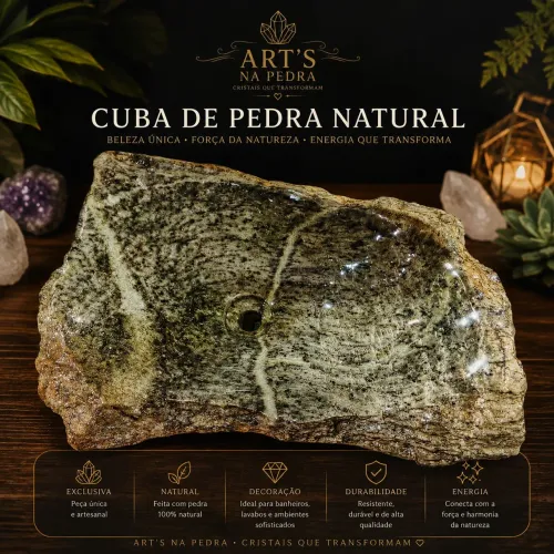 Cuba em pedra sabão (Peça exclusiva)