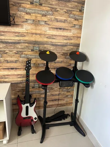 bateria, microfone e guitarra do PS3  - Band