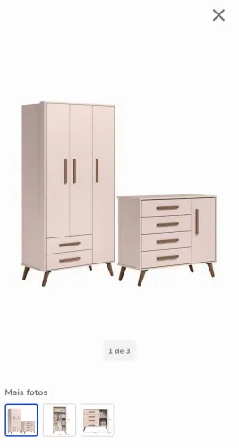 Cama + cômoda infantil