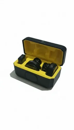 Microfone de Lapela Sem Fio com Case de Carregamento - Profissional
