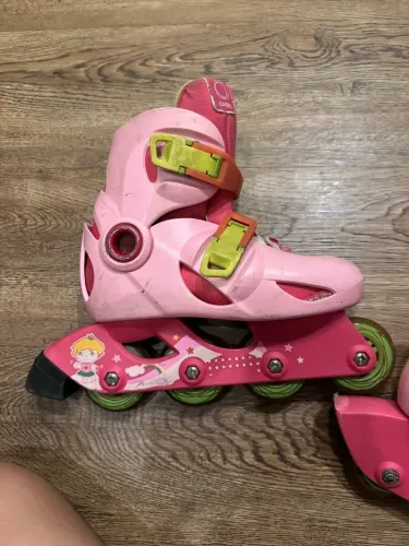 Patins Infantil Oxelo Ajustável Rosa 30-32