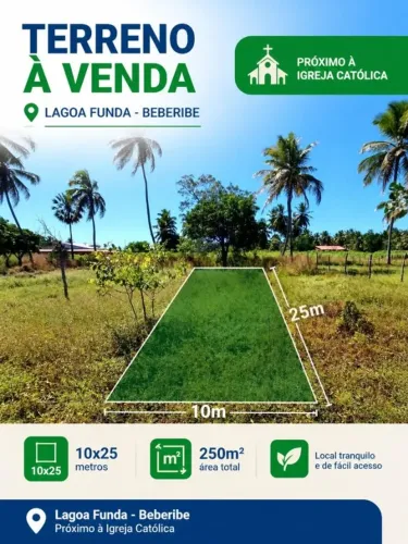 Terreno na Lagoa Funda Beberibe CE