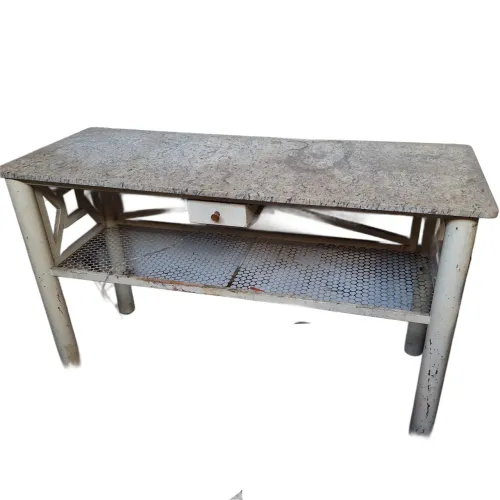 3unid  R$999 cada Balcão de ferro com tampao de mármore  cada