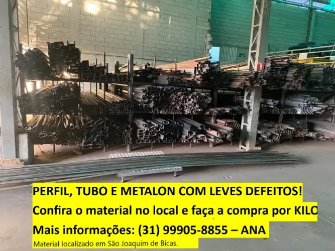 Perfil e metalon leves defeitos