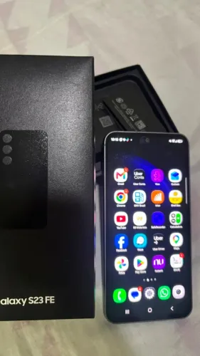 S23 fe 128G + caixa e carregador