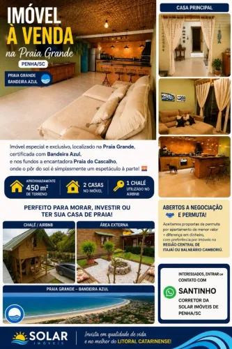 CASA/CHALÉ NA PRAIA GRANDE >PENHA SC