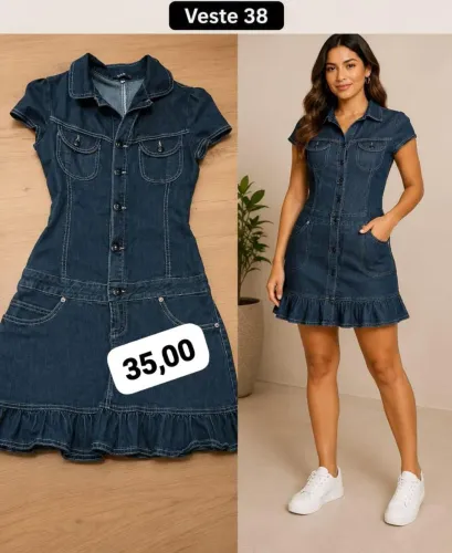 Vestido jeans veste 38