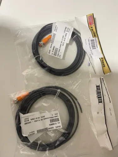 Combo Chave De Fluxo Eletrônica + Cabo Conector M12 - Novo NF
