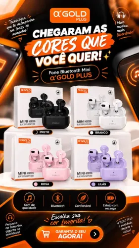 Fone Mini a´Gold Plus Bluetooth