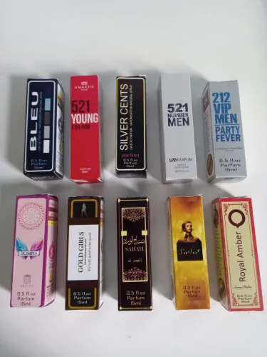Kit 10 Perfumes Inspirados de Bolso 15 ml