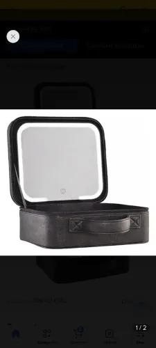 Maleta Case com espelho led