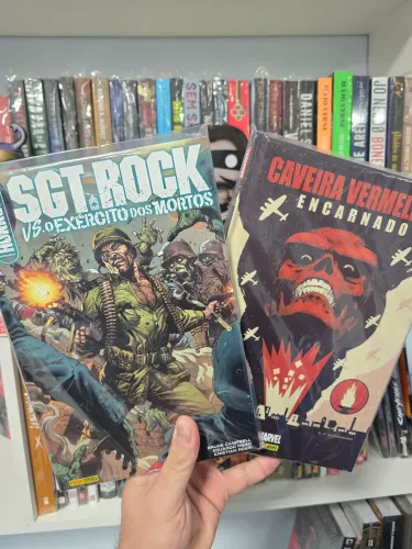 Caveira vermelha + Sgt Rock , Hqs em Perfeito Estado