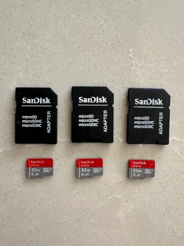 Cartão de memória San Disk 32gb - Quantidade 3