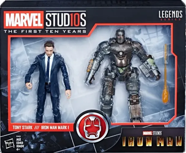 Marvel Legends Studio 10 Th Tony Stark e Iron Man Mark I
