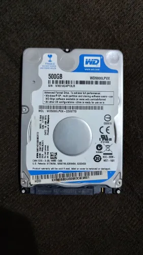 HD WD 500 GB Notebook