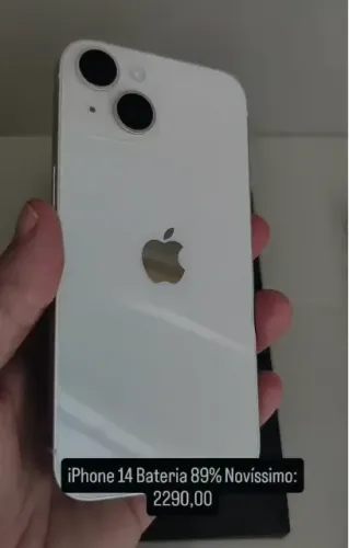 iPhone 14 128GB Bateria 89% Novissimo
