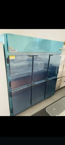 Ac geladeira 6 portas inox mini câmara