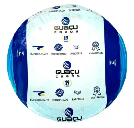 Rolo de fio 1.5mm azul flexível Guaçu