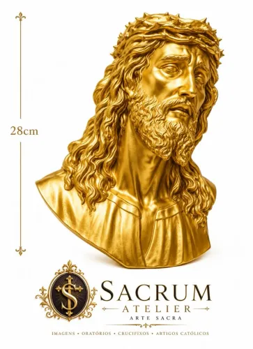 Jesus Cristo Ecce homo gesso premium e verniz automotivo 