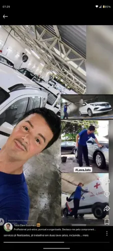 Lavador de carros e serviços gerais - Disponível para trabalhar