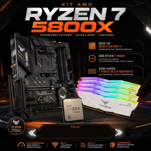 Kit AMD 32GB processador Topo de linha
