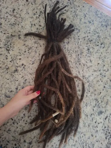 29 dreads, cabelo natural, 60cm