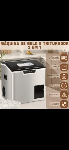 Máquina de gelo 35 kilos