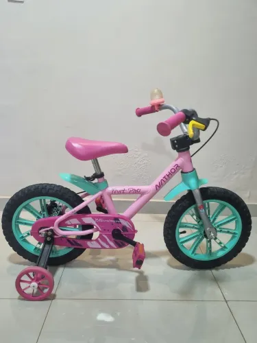 Bicicleta Aro 14 cores Rosa com Nota fiscal