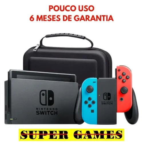 Nintendo Switch V2 pouco uso,  Loja física desde 2004, Próximo ao metrô, AvaliamosTroca.