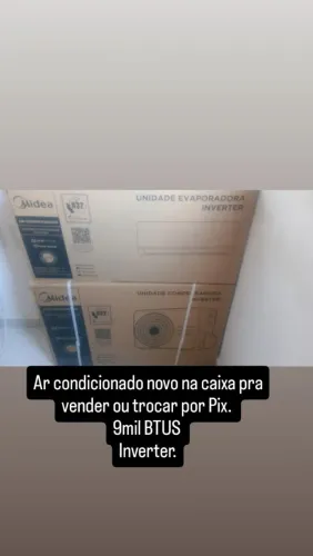 Ar condicionado Midea 9mil BTUS inverter.