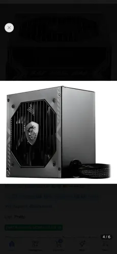 Fonte Atx 650w Msi Mag A650bnl 80 Plus Bronze