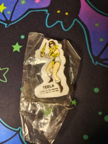 Borracha vintage da personagem Teela, do desenho He man. De 1983.