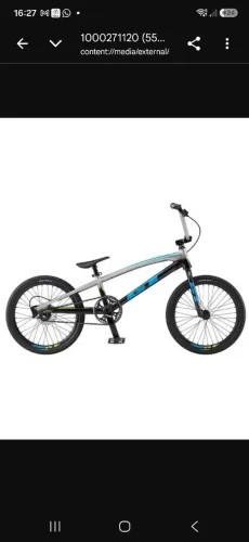 Bicicleta BMX Race GT Speed Series Pro XL - aro 20 - cinza e preto - estado de nova