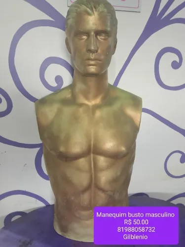 Manequim busto masculino