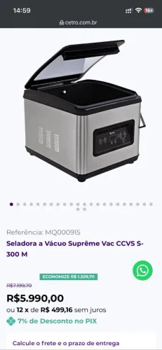 Seladora a vácuo 
