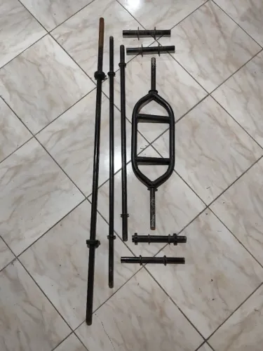 Barras de musculação aceito cartão de crédito