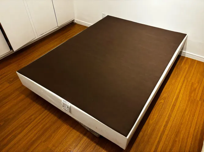 Cama Box / Base Sommier + Colchão Ortobom Pró-Saúde Confortável - Casal