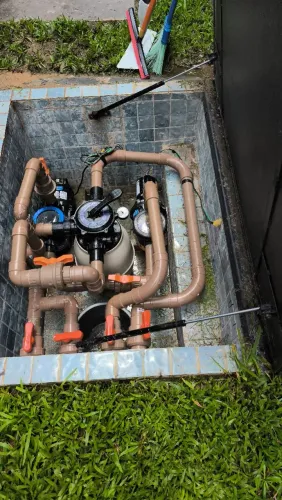 Manutenção piscina 350 por mês incluindo o material