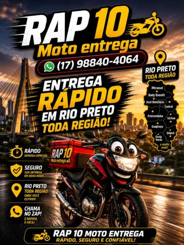 Mototáxi moto entrega serviços bancários