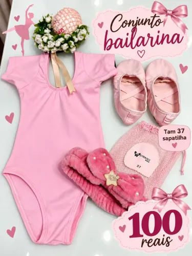 Sapatilha de bailarina 37 mais colan e acessórios...só hoje
