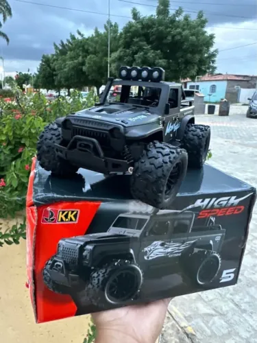 Carrinho Controle Remoto Off-Road Recarregável com LED