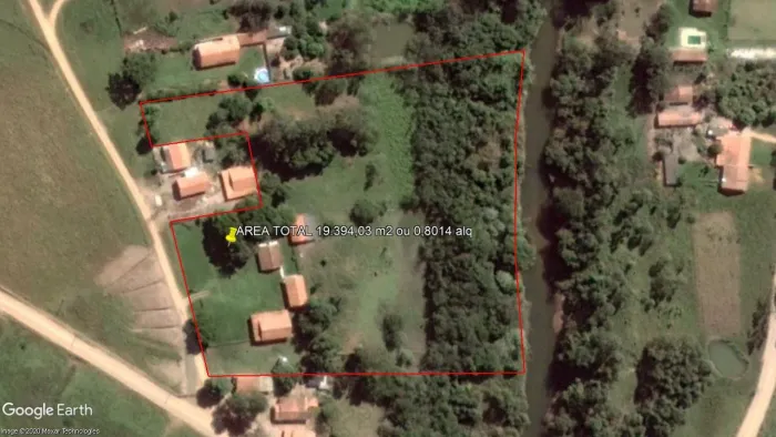 Chácara 19.394m2, Boa de Água Com Rio no Fundo da Propiedade, Casa Sede com 3 Dormitórios,