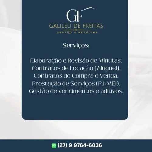 Assessoria em Contratos e Documentos Jurídicos (Serviços, Aluguel, Compra e Venda)