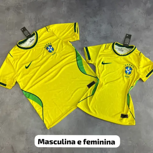 Camisa Brasil Dryfit Kit casal